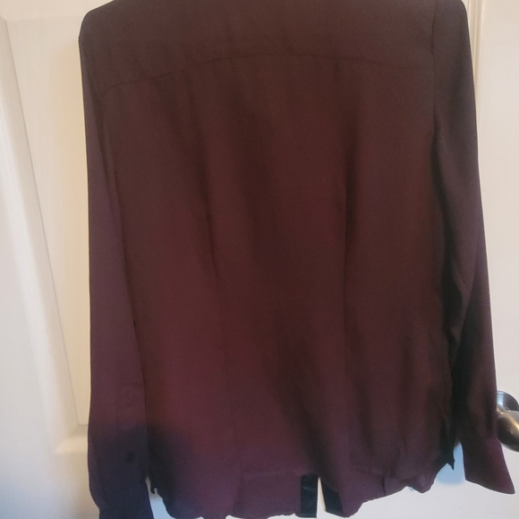Black Label maroon blouse - Picture 5 of 9